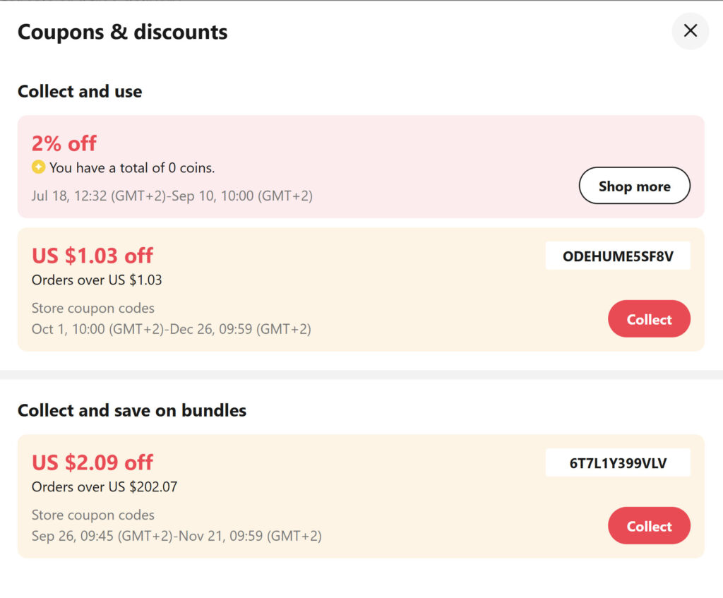 Aliexpress-coupones